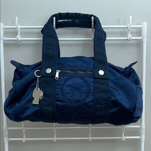 Navy Blue PINK Duffel Bag